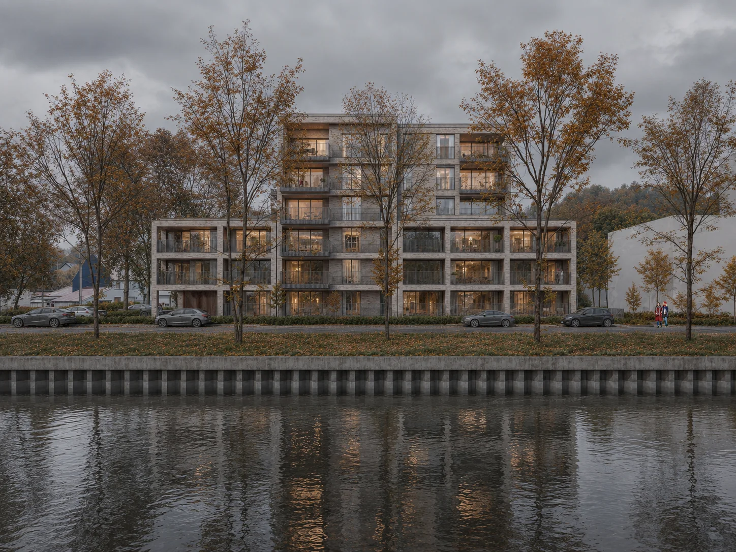 Residentie Waterkant in de herfst